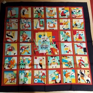 Hermes Scarf "Les Petits Metiers de Paris"